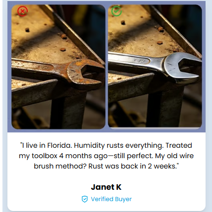 Powerful Rust Remover for Metaland Stainless Steel
