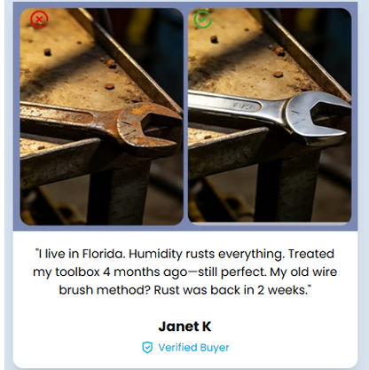 Powerful Rust Remover for Metaland Stainless Steel